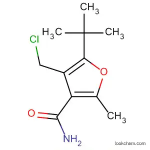 Molecular Structure of 502990-86-5 (3-Furancarboxamide, 4-(chloromethyl)-5-(1,1-dimethylethyl)-2-methyl-)