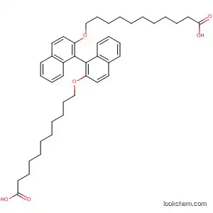 Molecular Structure of 532946-34-2 (Undecanoic acid, 11,11'-[[1,1'-binaphthalene]-2,2'-diylbis(oxy)]bis-)