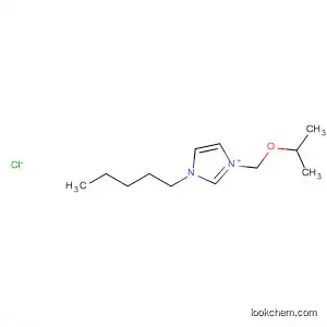 Molecular Structure of 534592-37-5 (1H-Imidazolium, 1-[(1-methylethoxy)methyl]-3-pentyl-, chloride)