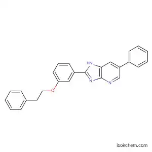 Molecular Structure of 537026-07-6 (1H-Imidazo[4,5-b]pyridine, 6-phenyl-2-[3-(2-phenylethoxy)phenyl]-)
