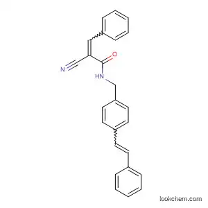 2-Propenamide,
2-cyano-3-phenyl-N-[[4-(2-phenylethenyl)phenyl]methyl]-