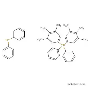 Molecular Structure of 540476-07-1 (Phosphine,
[(1S)-4,4',5,5',6,6'-hexamethyl[1,1'-biphenyl]-2,2'-diyl]bis[diphenyl-)