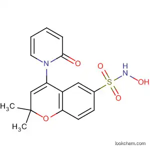 Molecular Structure of 557102-58-6 (2H-1-Benzopyran-6-sulfonamide,
N-hydroxy-2,2-dimethyl-4-(2-oxo-1(2H)-pyridinyl)-)