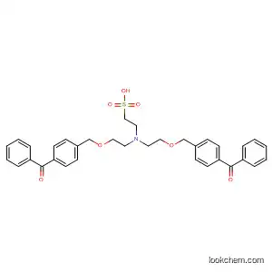 Molecular Structure of 557504-55-9 (Ethanesulfonic acid, 2-[bis[2-[(4-benzoylphenyl)methoxy]ethyl]amino]-)