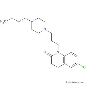 Molecular Structure of 560084-02-8 (2(1H)-Quinolinone,
1-[3-(4-butyl-1-piperidinyl)propyl]-6-chloro-3,4-dihydro-)