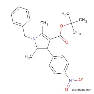 Molecular Structure of 562073-61-4 (1H-Pyrrole-3-carboxylic acid,
2,5-dimethyl-4-(4-nitrophenyl)-1-(phenylmethyl)-, 1,1-dimethylethyl ester)