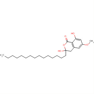 1H-2-Benzopyran-1-one,  3,4-dihydro-3,8-dihydroxy-6-methoxy-3-pentadecyl-