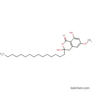 Molecular Structure of 562077-24-1 (1H-2-Benzopyran-1-one,
3,4-dihydro-3,8-dihydroxy-6-methoxy-3-pentadecyl-)