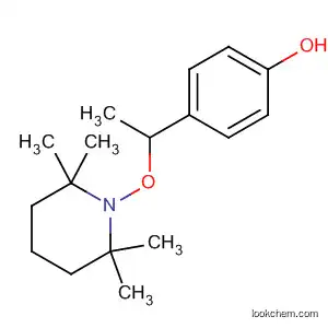 Molecular Structure of 562102-22-1 (Phenol, 4-[1-[(2,2,6,6-tetramethyl-1-piperidinyl)oxy]ethyl]-)