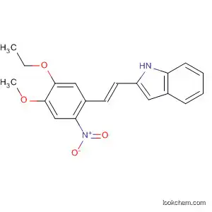Molecular Structure of 562107-44-2 (1H-Indole, 2-[(1E)-2-(5-ethoxy-4-methoxy-2-nitrophenyl)ethenyl]-)