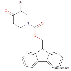 Molecular Structure of 562827-16-1 (1-Piperidinecarboxylic acid, 3-bromo-4-oxo-, 9H-fluoren-9-ylmethyl
ester)