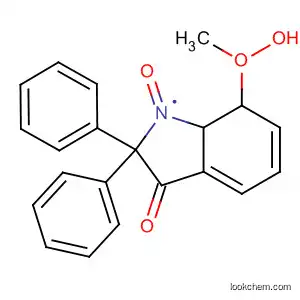 Molecular Structure of 562841-84-3 (3H-Indol-3-one, 2,7-dihydro-7-(methyldioxy)-2,2-diphenyl-, 1-oxide)