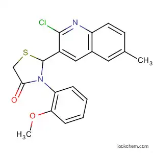 4-Thiazolidinone,
2-(2-chloro-6-methyl-3-quinolinyl)-3-(2-methoxyphenyl)-
