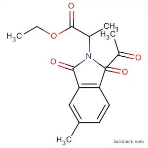 Molecular Structure of 565472-62-0 (2H-Isoindole-2-propanoic acid,
a-acetyl-1,3-dihydro-5-methyl-1,3-dioxo-, ethyl ester)