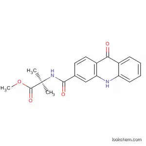 Molecular Structure of 566157-41-3 (Alanine, N-[(9,10-dihydro-9-oxo-3-acridinyl)carbonyl]-2-methyl-, methyl
ester)