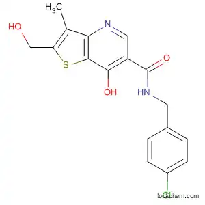 Thieno[3,2-b]pyridine-6-carboxamide,
N-[(4-chlorophenyl)methyl]-7-hydroxy-2-(hydroxymethyl)-3-methyl-