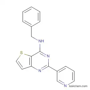 Molecular Structure of 568564-41-0 (Thieno[3,2-d]pyrimidin-4-amine, N-(phenylmethyl)-2-(3-pyridinyl)-)