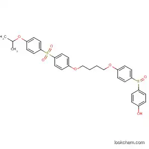 Molecular Structure of 568572-17-8 (Phenol,
4-[[4-[4-[4-[[4-(1-methylethoxy)phenyl]sulfonyl]phenoxy]butoxy]phenyl]sulf
onyl]-)