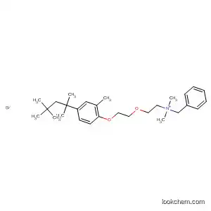 Molecular Structure of 568590-36-3 (Benzenemethanaminium,
N,N-dimethyl-N-[2-[2-[methyl-4-(1,1,3,3-tetramethylbutyl)phenoxy]ethoxy
]ethyl]-, bromide)