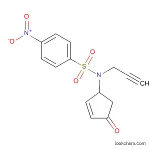 Molecular Structure of 569328-95-6 (Benzenesulfonamide,
4-nitro-N-(4-oxo-2-cyclopenten-1-yl)-N-2-propynyl-)