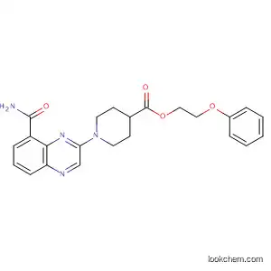 4-Piperidinecarboxylic acid, 1-[8-(aminocarbonyl)-2-quinoxalinyl]-,
2-phenoxyethyl ester