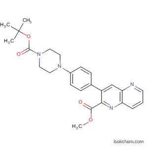 Molecular Structure of 569668-21-9 (5-Quinoxalinecarboxylic acid,
3-[4-[4-[(1,1-dimethylethoxy)carbonyl]-1-piperazinyl]phenyl]-, methyl
ester)