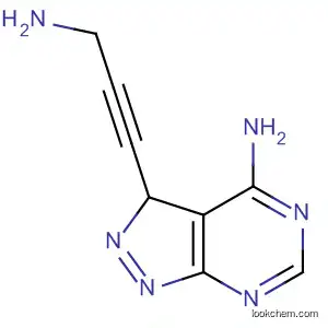 Molecular Structure of 570409-70-0 (3H-Pyrazolo[3,4-d]pyrimidin-4-amine, 3-(3-amino-1-propynyl)-)