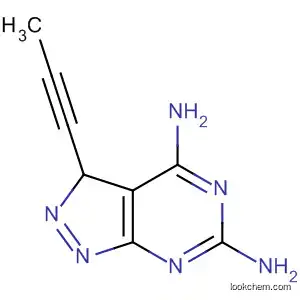 Molecular Structure of 570409-71-1 (3H-Pyrazolo[3,4-d]pyrimidine-4,6-diamine, 3-(1-propynyl)-)
