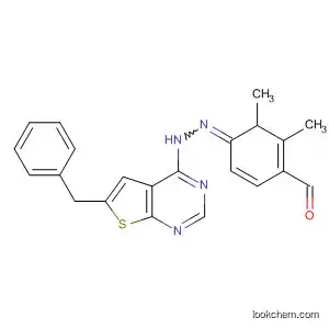 Molecular Structure of 574736-17-7 (Benzaldehyde, 2,3-dimethyl-,
[6-(phenylmethyl)thieno[2,3-d]pyrimidin-4-yl]hydrazone)