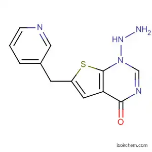 Molecular Structure of 574736-84-8 (Thieno[2,3-d]pyrimidin-4(1H)-one, 6-(3-pyridinylmethyl)-, hydrazone)