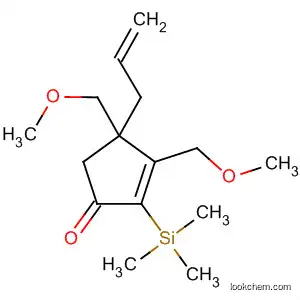 Molecular Structure of 575445-55-5 (2-Cyclopenten-1-one,
3,4-bis(methoxymethyl)-4-(2-propenyl)-2-(trimethylsilyl)-)