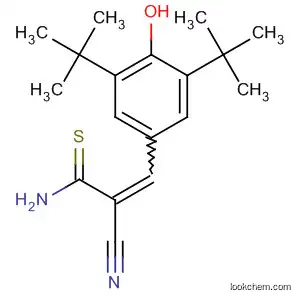 Molecular Structure of 577784-55-5 (2-Propenethioamide,
3-[3,5-bis(1,1-dimethylethyl)-4-hydroxyphenyl]-2-cyano-)