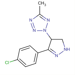 2H-Tetrazole,  2-[3-(4-chlorophenyl)-4,5-dihydro-1H-pyrazol-4-yl]-5-methyl-