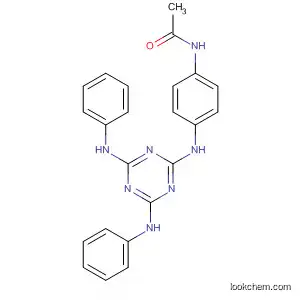 Molecular Structure of 578013-54-4 (Acetamide,
N-[4-[[4,6-bis(phenylamino)-1,3,5-triazin-2-yl]amino]phenyl]-)
