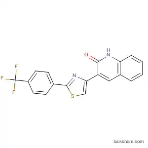 2(1H)-Quinolinone, 3-[2-[4-(trifluoromethyl)phenyl]-4-thiazolyl]-