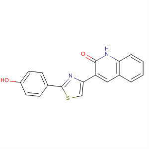 2(1H)-Quinolinone, 3-[2-(4-hydroxyphenyl)-4-thiazolyl]-