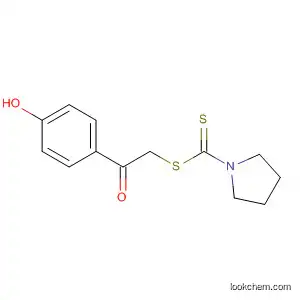 Molecular Structure of 578707-67-2 (1-Pyrrolidinecarbodithioic acid, 2-(4-hydroxyphenyl)-2-oxoethyl ester)