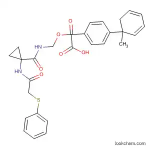 [1,1'-Biphenyl]-2-carboxylic acid,
4'-[[[[1-[[(phenylthio)acetyl]amino]cyclopropyl]carbonyl]amino]methyl]-,
methyl ester