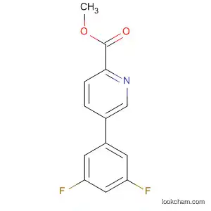 Molecular Structure of 579500-82-6 (2-Pyridinecarboxylic acid, 5-(3,5-difluorophenyl)-, methyl ester)