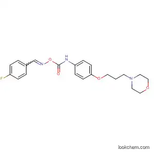 Molecular Structure of 581071-00-3 (Benzaldehyde, 4-fluoro-,
O-[[[4-[3-(4-morpholinyl)propoxy]phenyl]amino]carbonyl]oxime)