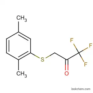 Molecular Structure of 125647-99-6 (2-Propanone, 3-[(2,5-dimethylphenyl)thio]-1,1,1-trifluoro-)