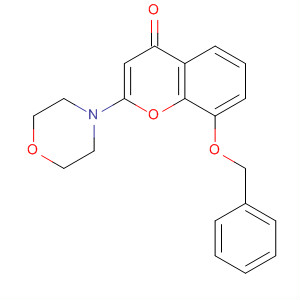 Molecular Structure of 130735-68-1 (4H-1-Benzopyran-4-one, 2-(4-morpholinyl)-8-(phenylmethoxy)-)