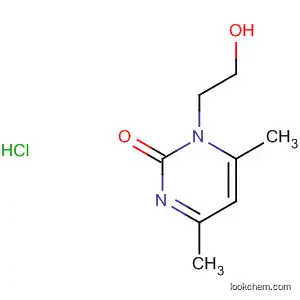 Molecular Structure of 14761-70-7 (2(1H)-Pyrimidinone, 1-(2-hydroxyethyl)-4,6-dimethyl-, hydrochloride)