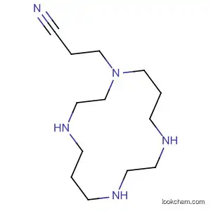 Molecular Structure of 150128-20-4 (1,4,8,11-Tetraazacyclotetradecane-1-propanenitrile)