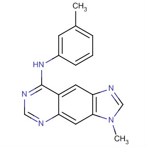 Molecular Structure of 161830-21-3 (3H-Imidazo[4,5-g]quinazolin-8-amine, 3-methyl-N-(3-methylphenyl)-)