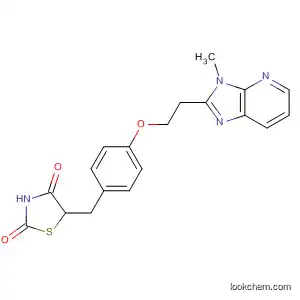 Molecular Structure of 172647-84-6 (2,4-Thiazolidinedione,
5-[[4-[2-(3-methyl-3H-imidazo[4,5-b]pyridin-2-yl)ethoxy]phenyl]methyl]-)