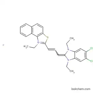 Naphtho[1,2-d]thiazolium,
2-[3-(5,6-dichloro-1,3-diethyl-1,3-dihydro-2H-benzimidazol-2-ylidene)-1
-propenyl]-1-ethyl-, iodide