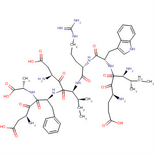 Molecular Structure of 178450-84-5 (L-Alanine,
L-a-glutamyl-L-isoleucyl-L-tryptophyl-L-arginyl-L-a-aspartyl-L-isoleucyl-L-a
-aspartyl-L-phenylalanyl-)