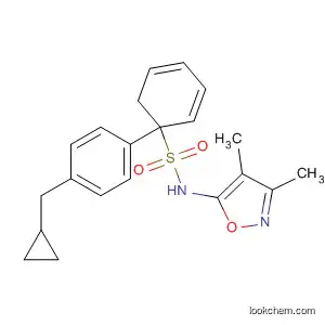 Molecular Structure of 179250-86-3 ([1,1'-Biphenyl]-2-sulfonamide,
4'-(cyclopropylmethyl)-N-(3,4-dimethyl-5-isoxazolyl)-)