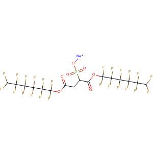 Molecular Structure of 180478-32-4 (Butanedioic acid, sulfo-,
1,4-bis(1,1,2,2,3,3,4,4,5,5,6,6-dodecafluorohexyl) ester, sodium salt)